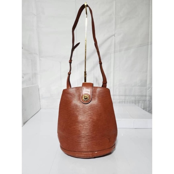Authentic Louis Vuitton Kenyan Fawn Epi Leather Cluny Bag Brown - Picture 1 of 16